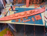 3d Printed 1/350 Soviet Sovetsky Soyuz Class Battleships(full Hull/waterline)